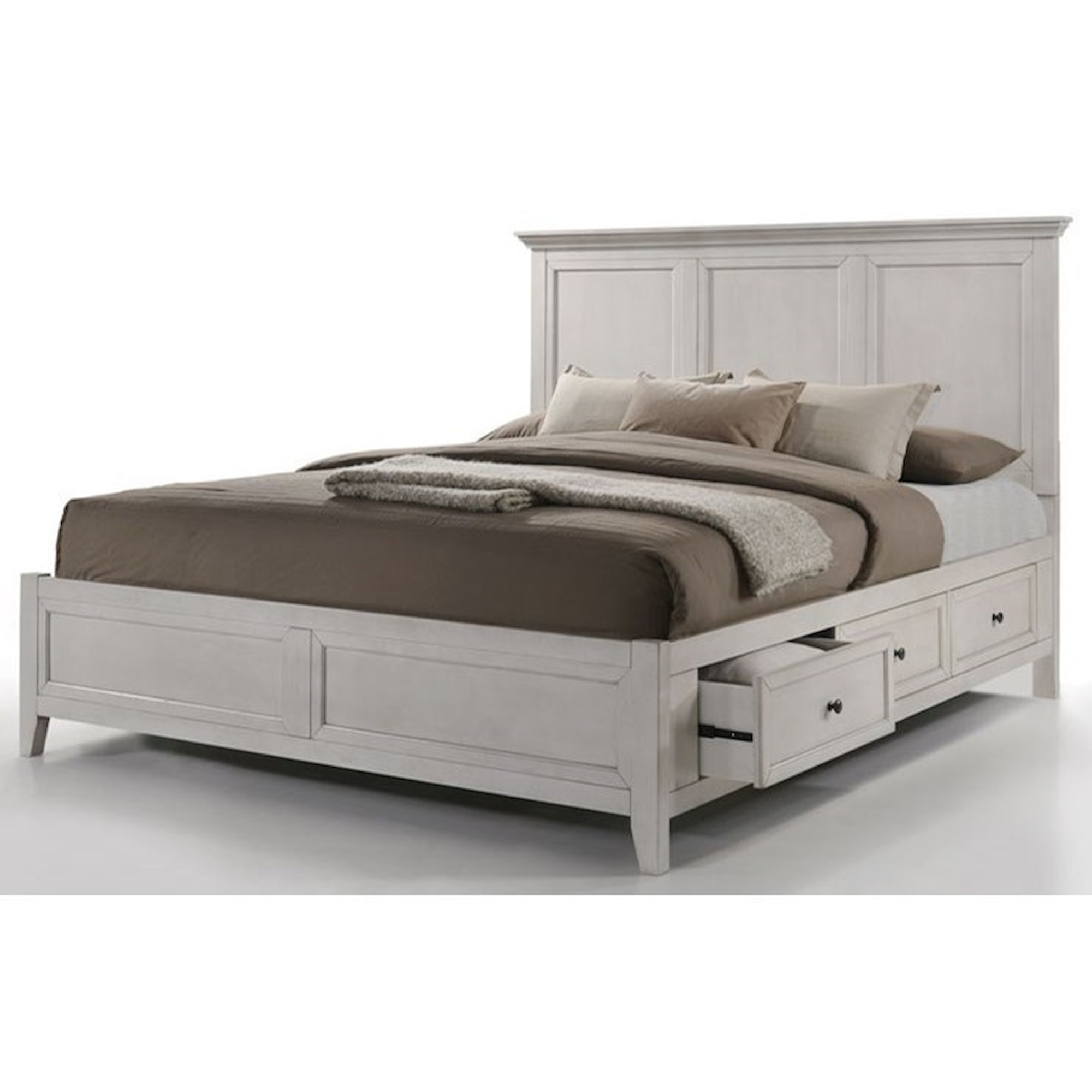 VFM Signature Amelia P10302 Transitional King Storage Bed with Six